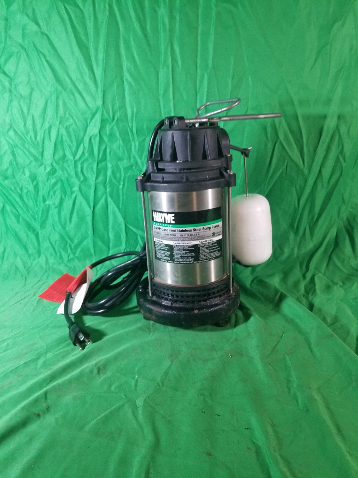 Wayne 58321-WYN3 CDU980E 3/4 HP Cast Iron and Stainless Steel Sump Pump