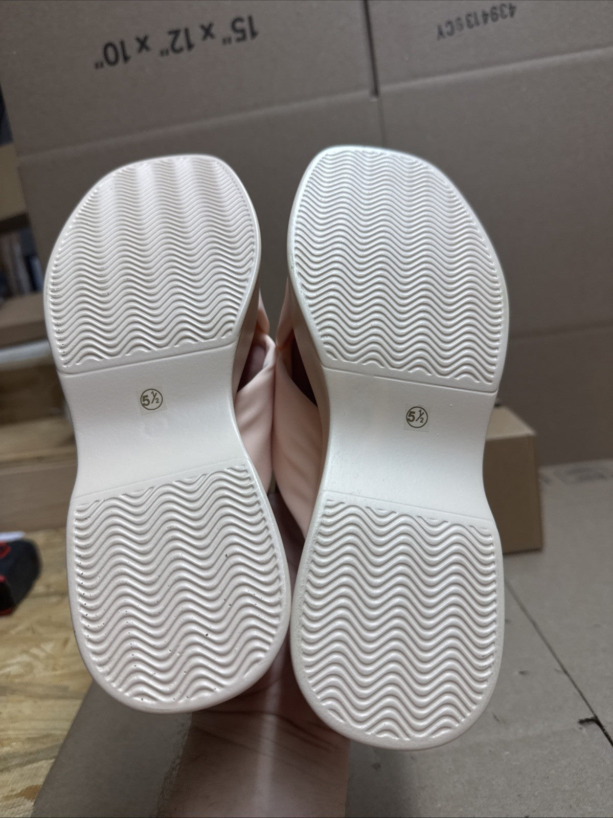 COUTGO women’s 5.5 leisure platform slide peep toe wedge crisscross sandal