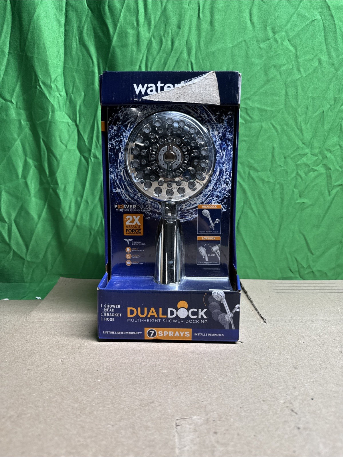 NOB Dualdock Multi-height 7spray wallmount handheld showerhead
