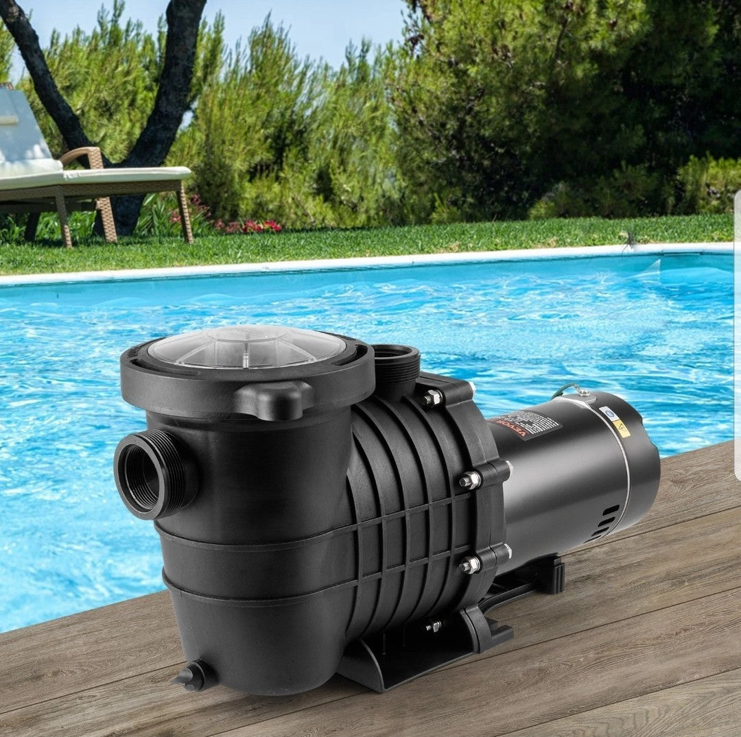 VEVOR Above Ground Swimming Pool Pump Single Speed 1 HP 80 GPM 110V / 240V