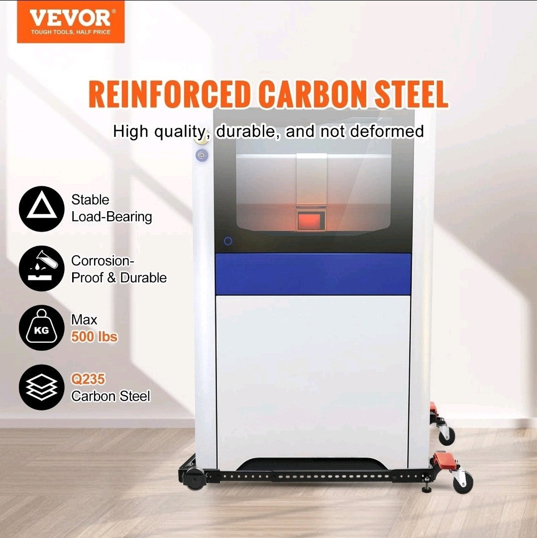 VEVOR Mobile Base Heavy Duty Universal Stand 500 lbs Capacity For Tools Machines