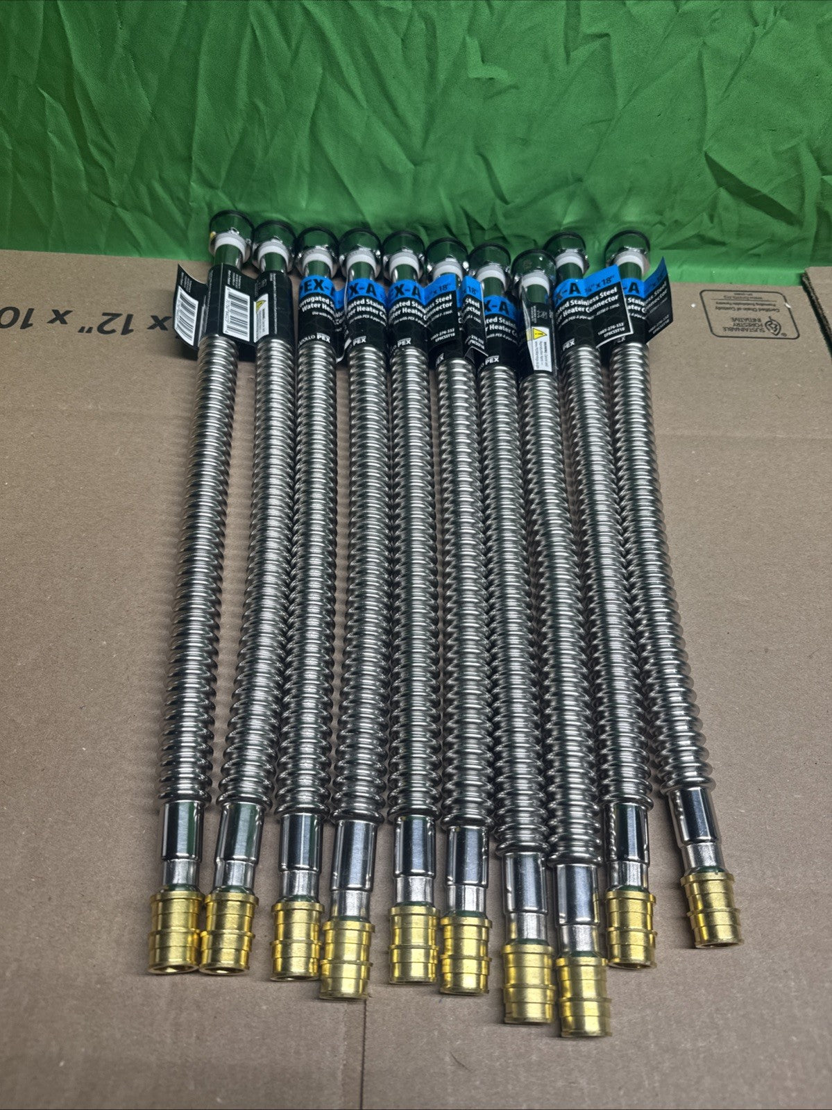 LOT OF 10 - Apollo PEX L Water Heater Connector 3/4 PEX-A Exp Barb 3/4 FNPT x 18