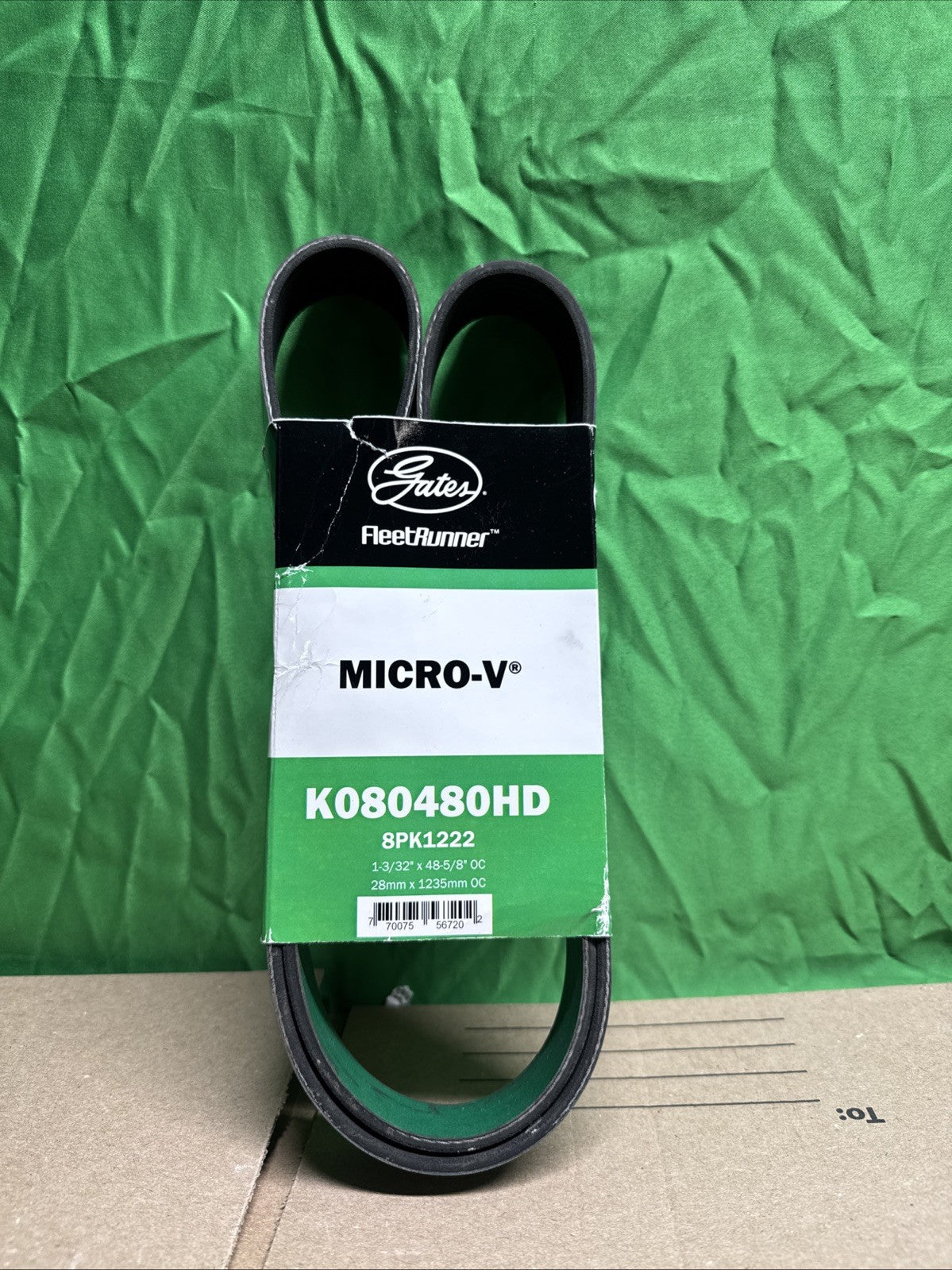 Gates K080480HD FleetRunner Micro-V Serpentine Drive Belt