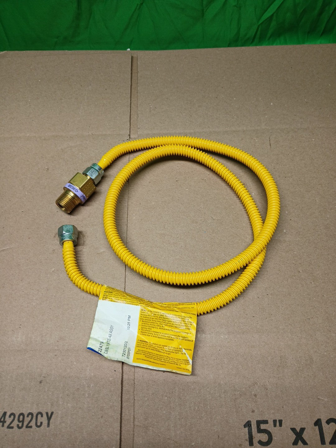 Lot Of 9 Assorted Gas Connector Hoses, Mostly Brasscraft