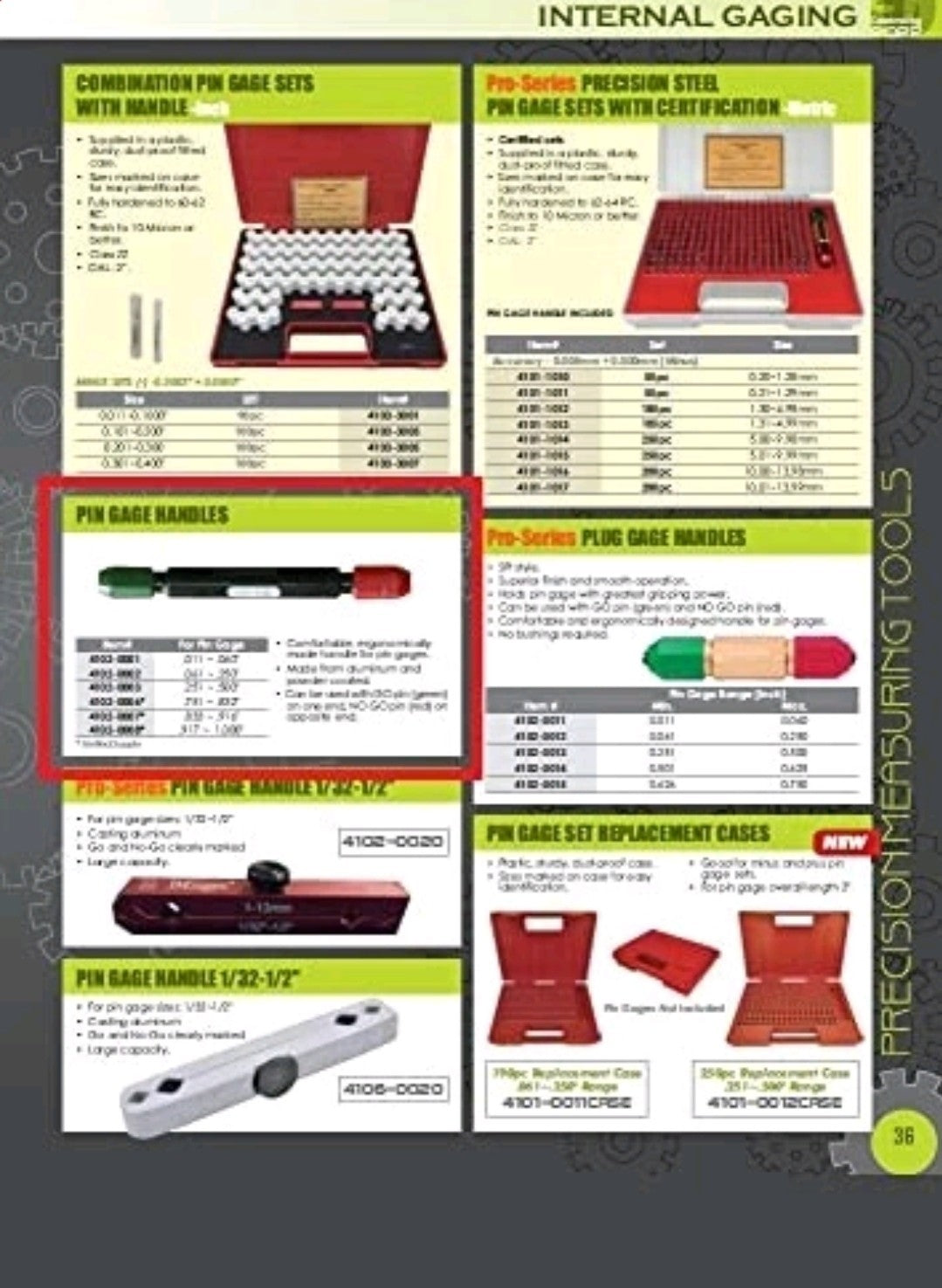 .061-.250" PIN GAGE HANDLE (4102-0002)