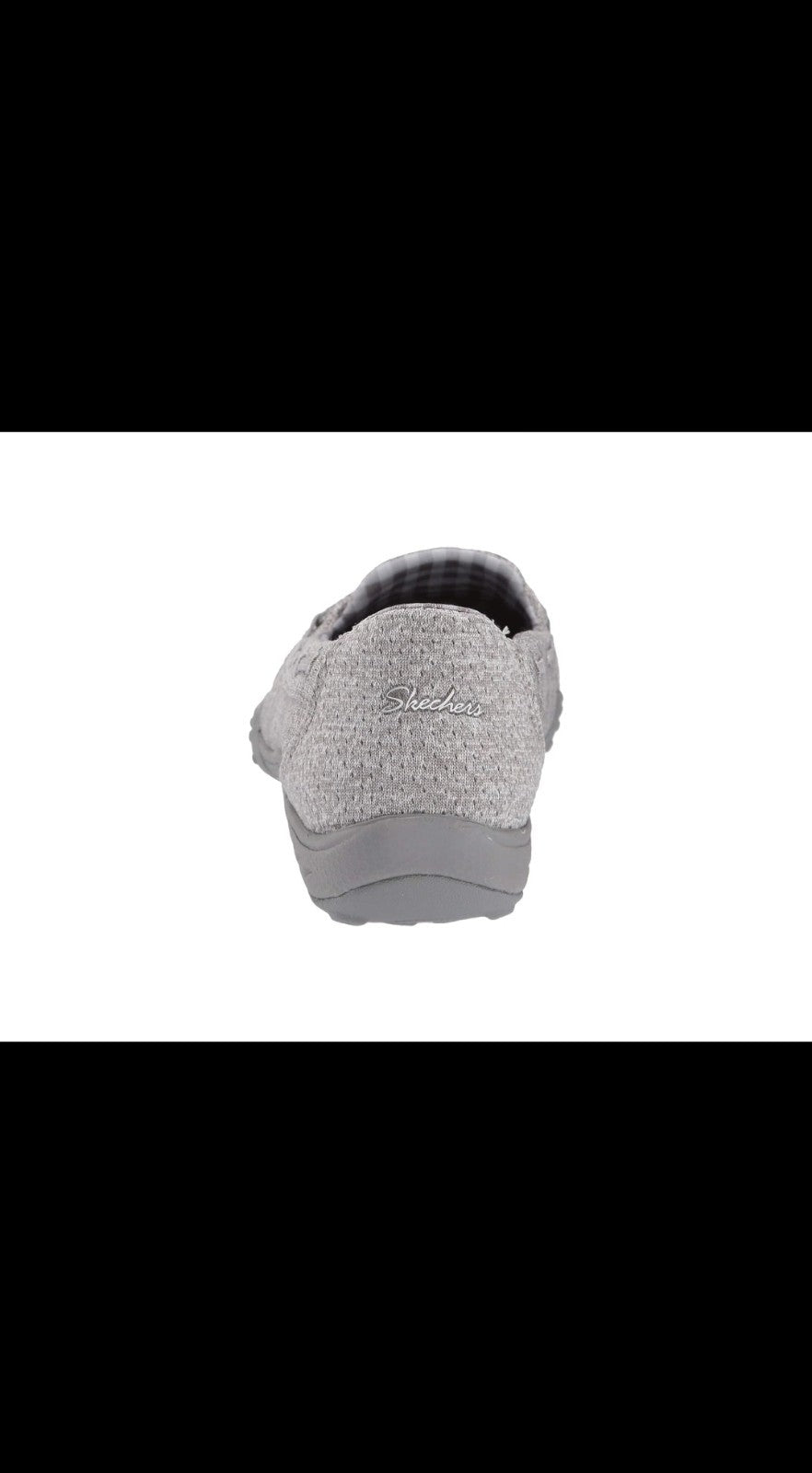 Skechers Breathe Easy - Good Influence Slip-On Shoes  Gray Womens Size 7 .5