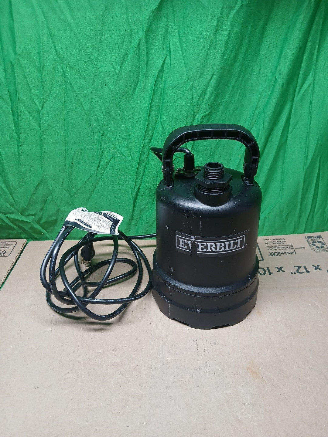 Everbilt 1/3 HP Submersible Aluminum Utility Pump USED