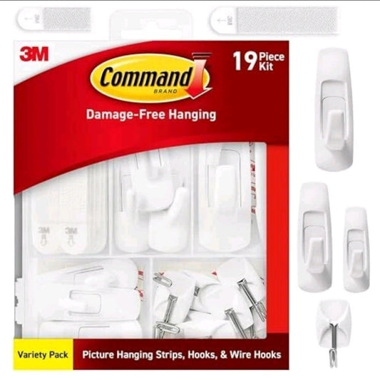 Command Variety Pack Picture Hanging Strips and Hooks for Damage Free Hanging