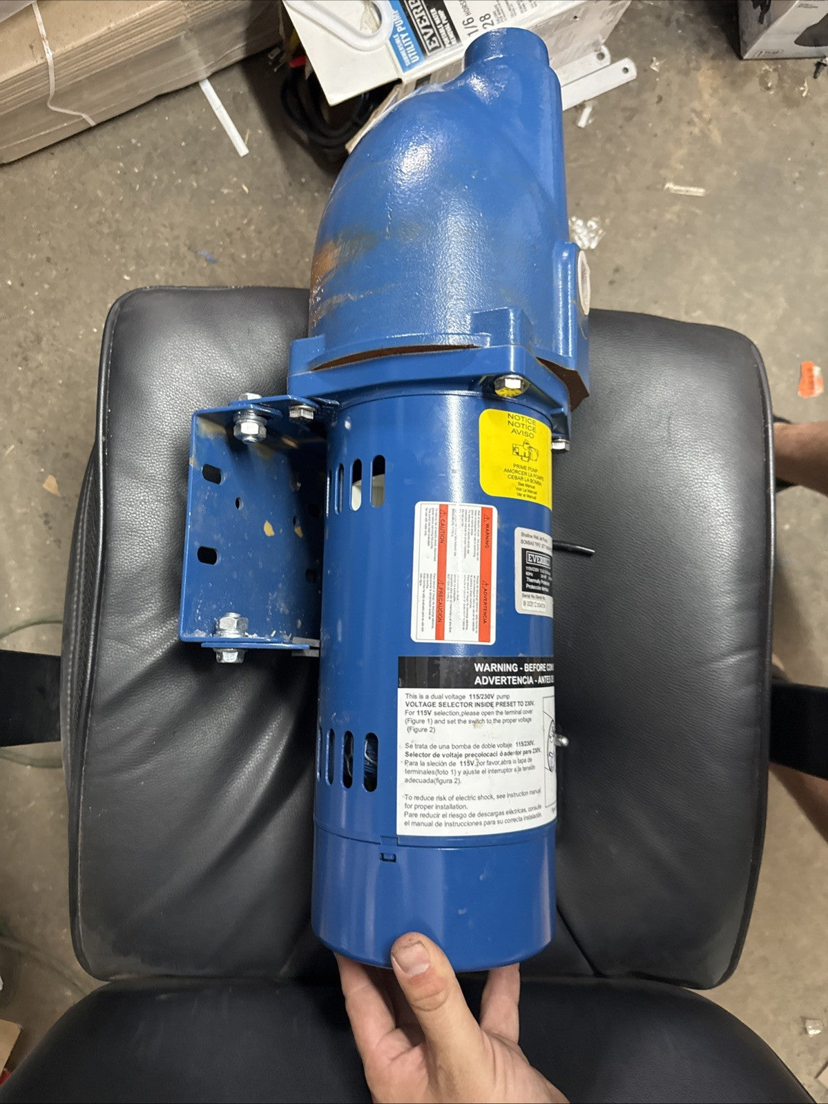 Everbilt 3/4 HP Cast Iron Shallow Well Jet Pump HDSWJ7 as is, *For Parts