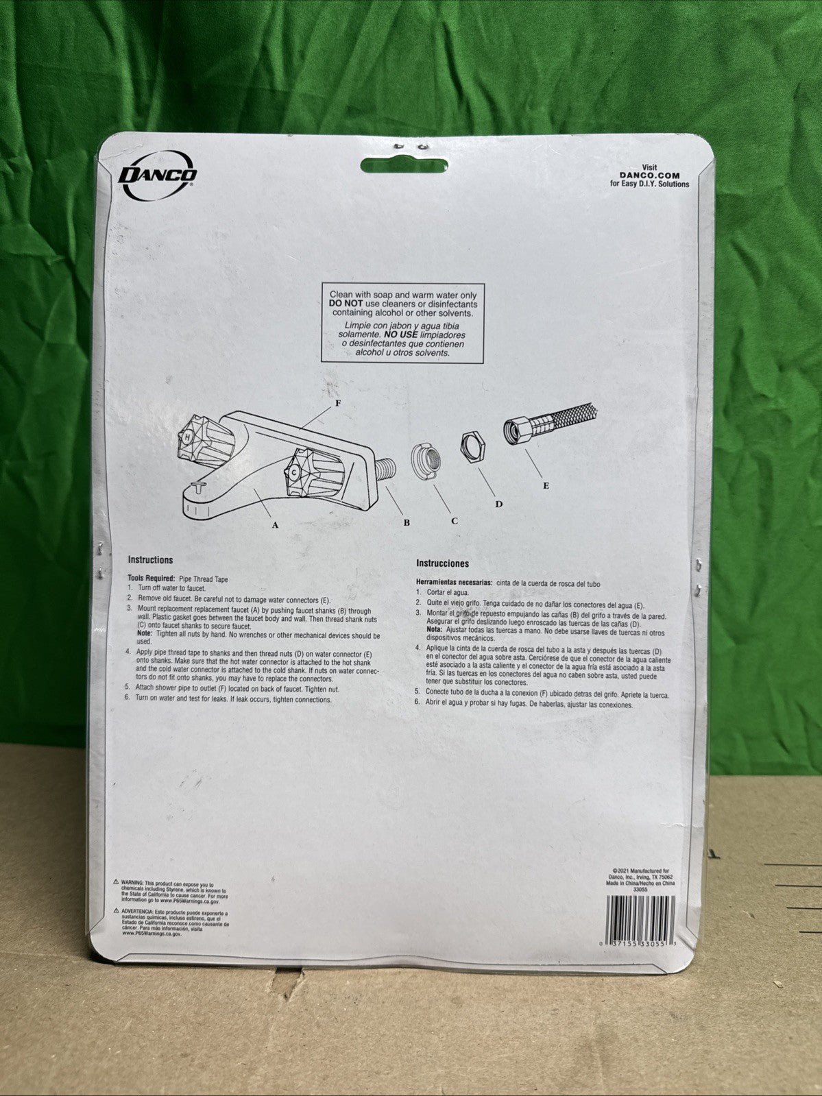 DANCO Mobile Home and RV 8 in. 2-Handle Tub and Roman Tub Faucet in Chrome