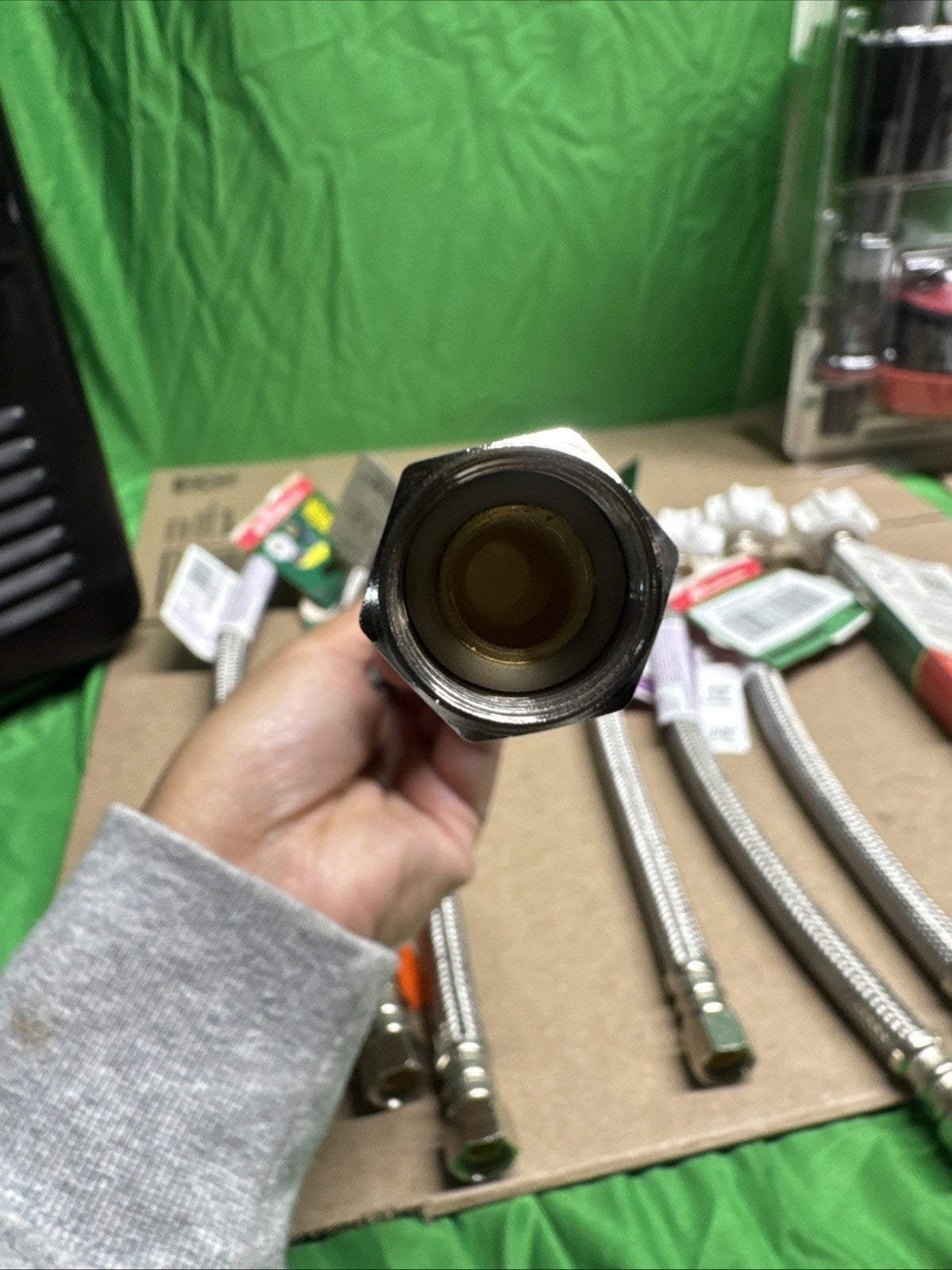 32PK Fluidmaster Braided Click Seal Toilet Connector Stainless Steel B1T12CSP25