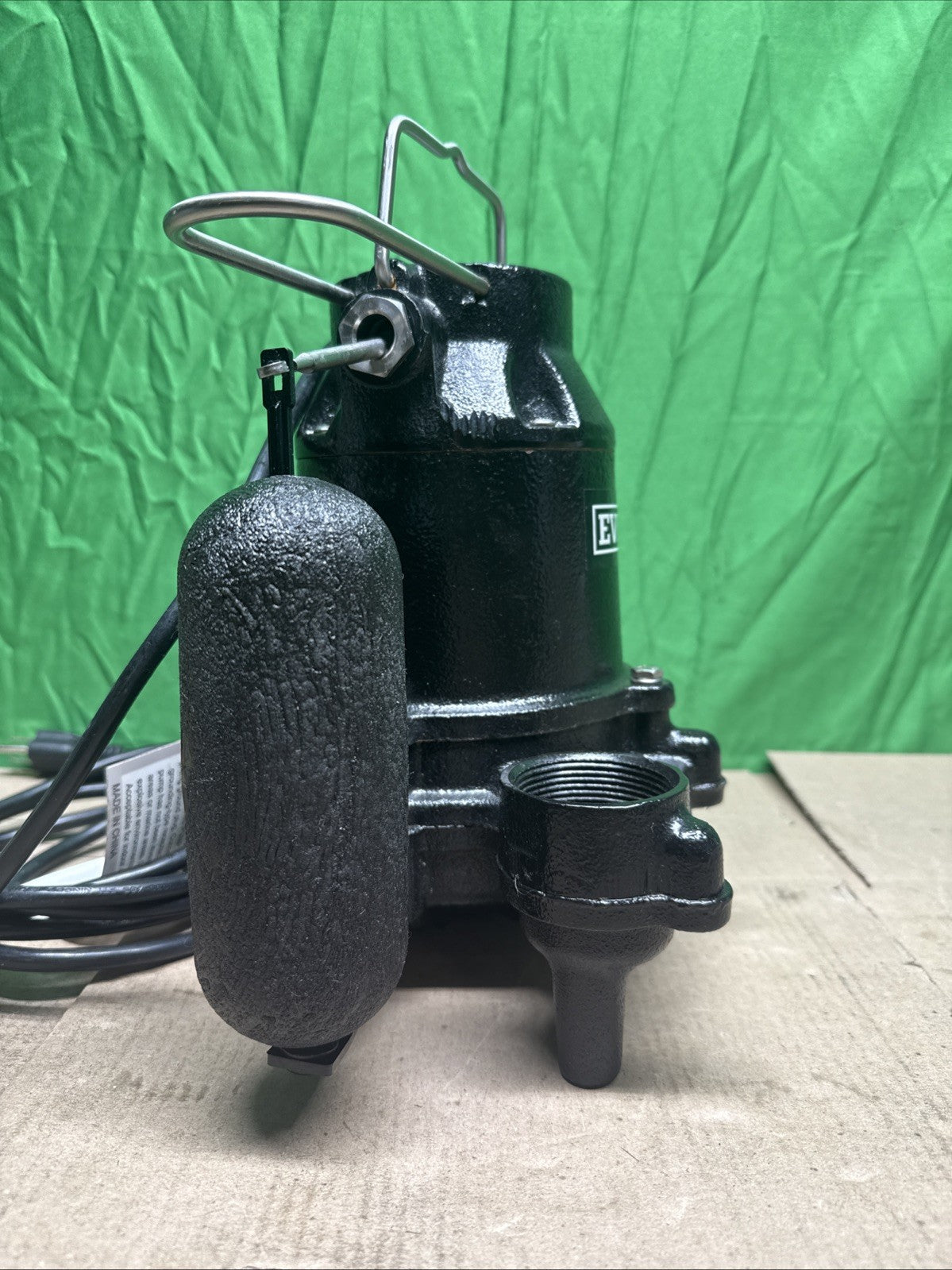 Everbilt 1/2 HP Cast Iron Sump Pump Model # HDS50 USED.