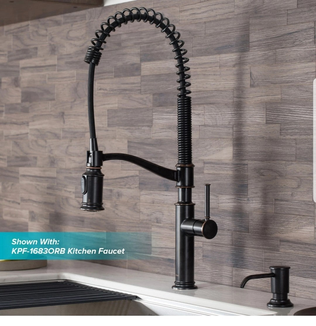 Kraus KSD-80SFS Deck Soap Dispenser, 17 oz - Spot-Free Stainless Steel