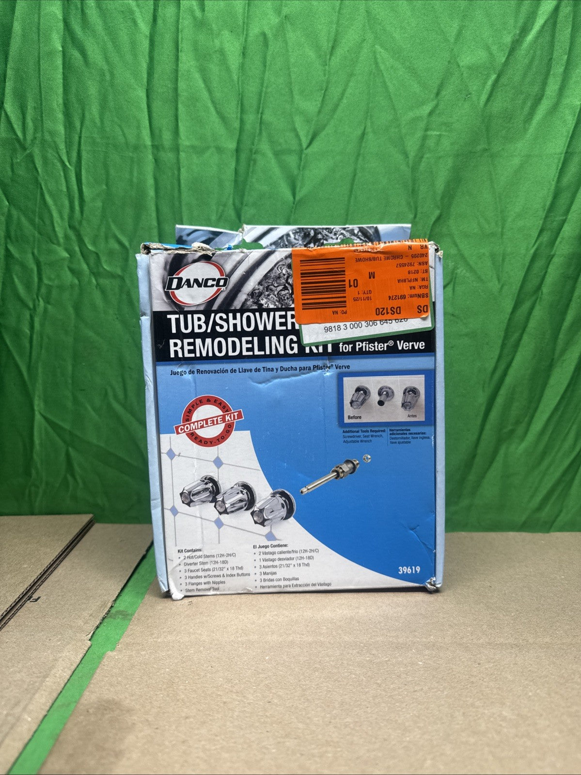 NEW OB Tub/Shower Remodeling Kit for Pfister Verve - CHROME - 39619 (ob)