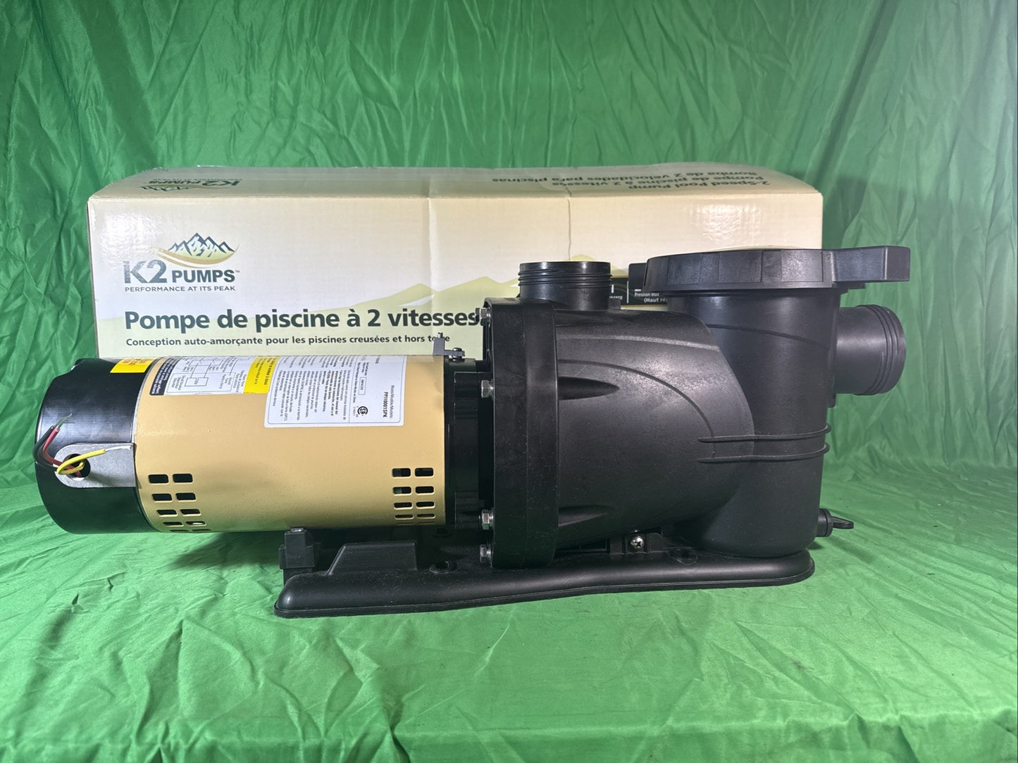 K2 Pumps Pool Pump 1 Hp Self Priming Two Speed 230 Volt Doe Compliant