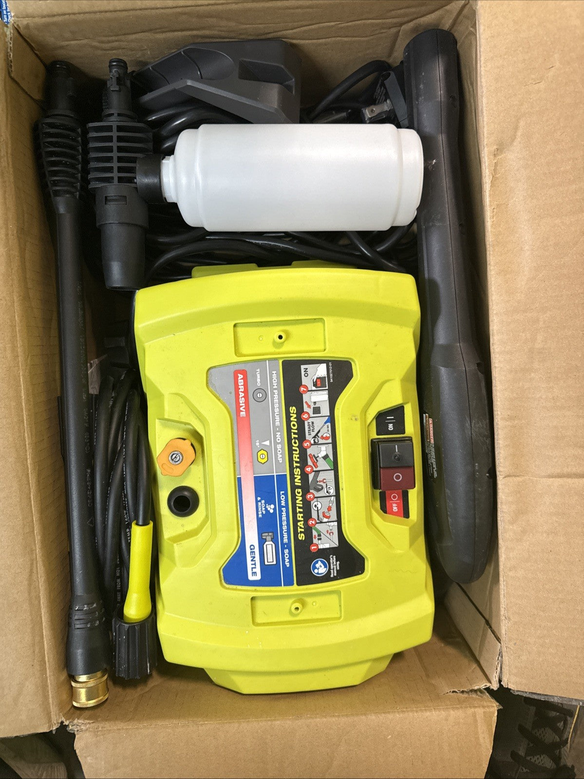 Ryobi 1800 PSI 1.2 GPM Cold Water Electric Pressure Washer RY141802 EXCELLENTCND