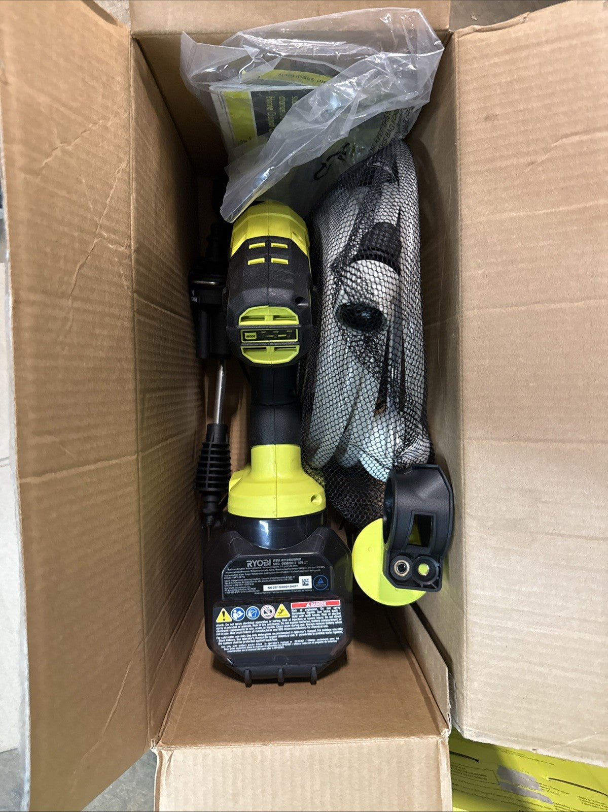 Ryobi 40V HP Brushless EZClean 600 PSI Power Cleaner (Tool-Only) RY124052k NewOB