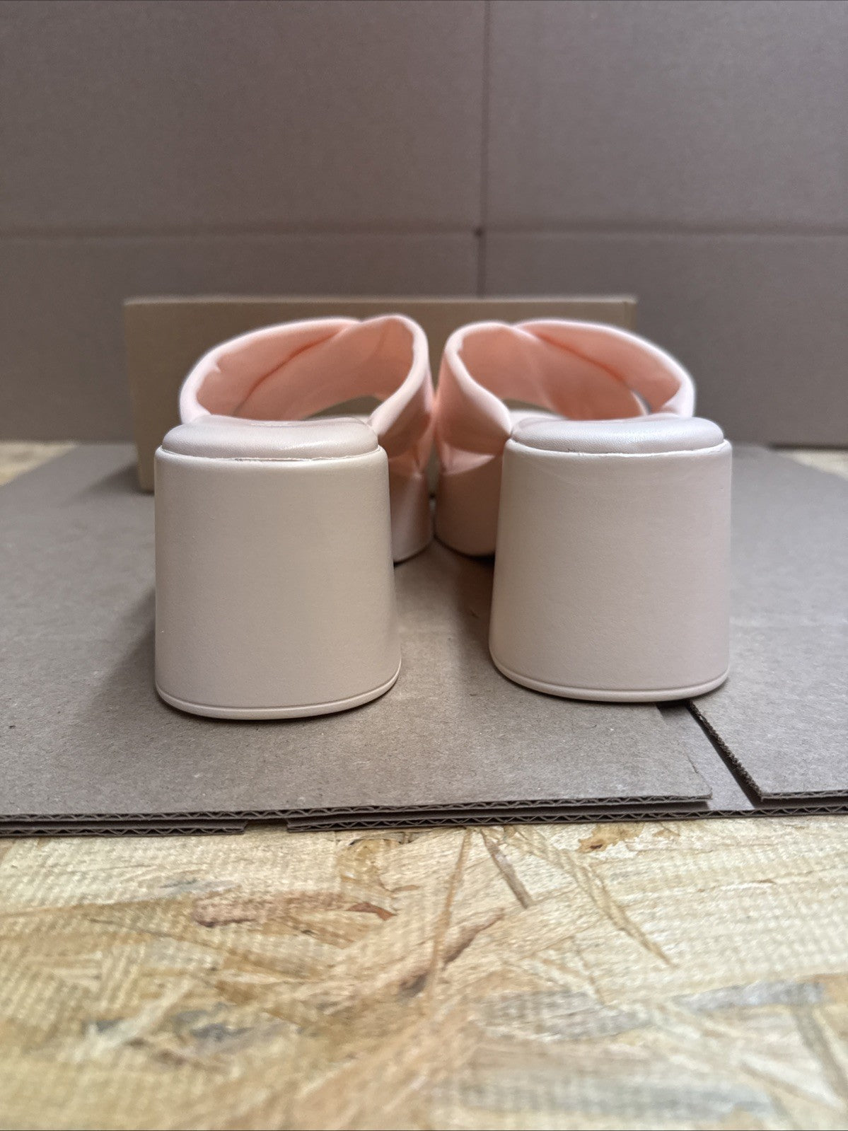 COUTGO women’s 5.5 leisure platform slide peep toe wedge crisscross sandal