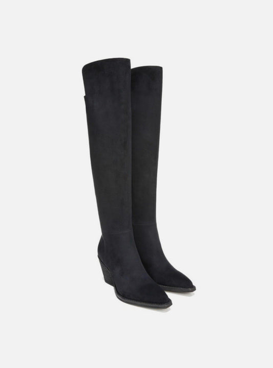 Women's Zodiac Ronson Knee High Boot in Black Faux Suede Size 11