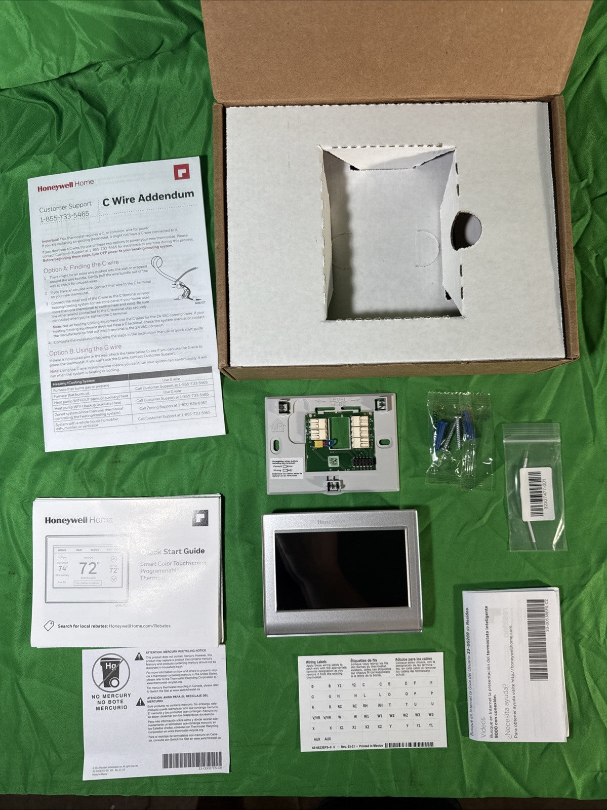 Honeywell Home RTH9585WF1004 Wi-Fi Smart Thermostat - Silver