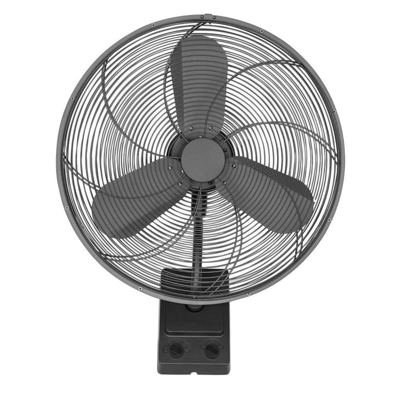 Bentley III 22 in. Indoor/Outdoor Natural Iron Oscillating Wall Fan Open Box