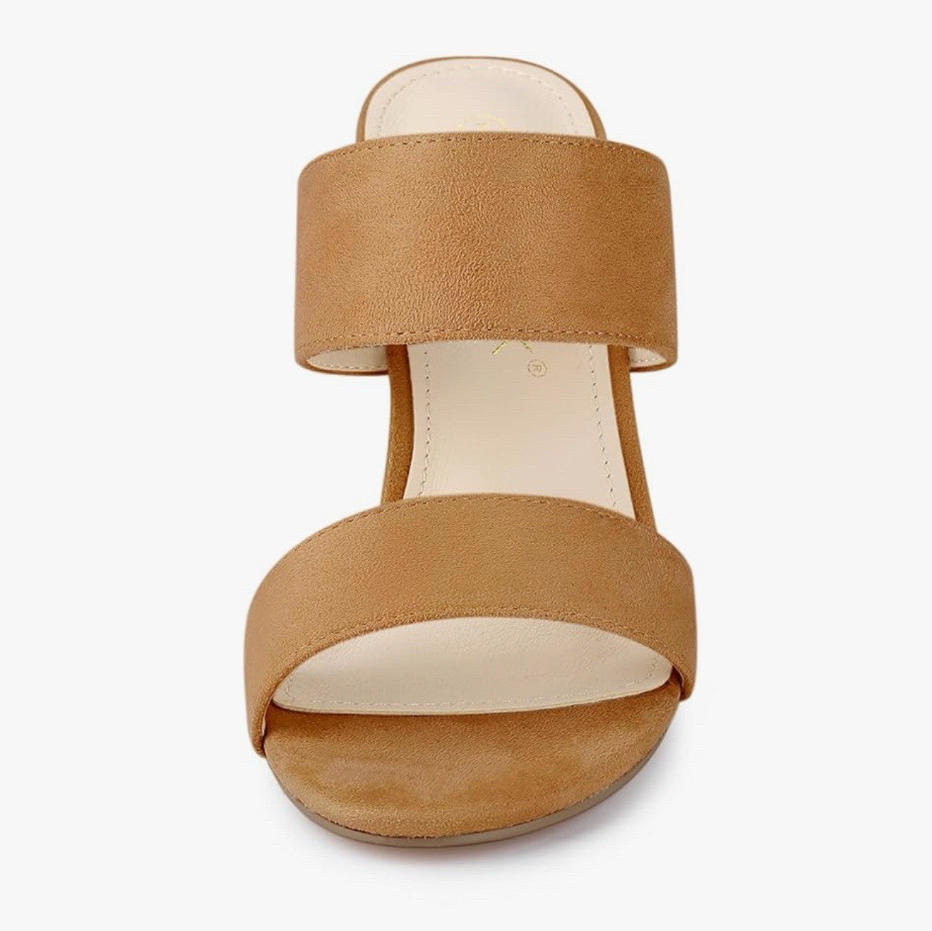 Allegra K women’s 8.5 Open Toe block heel slide sandals