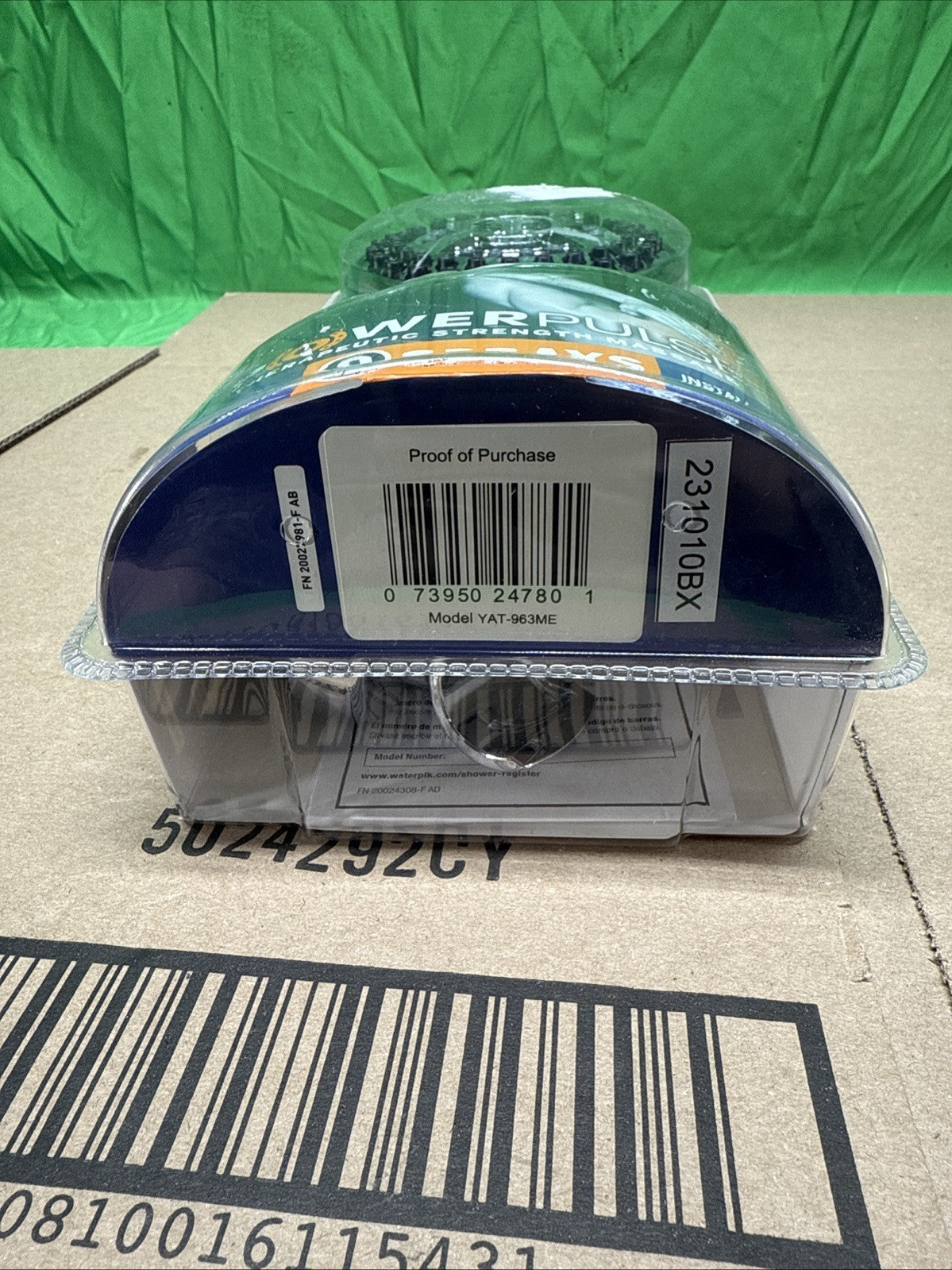 Waterpik PowerPulse 9-Spray Wall Mount Handheld Shower Head Chrome-SEALED!