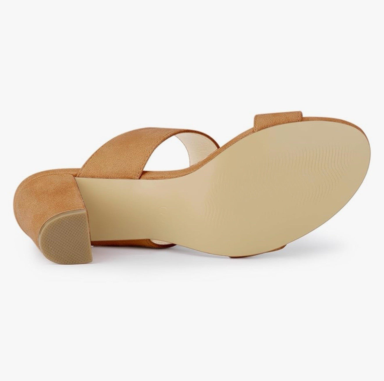 Allegra K women’s 8.5 Open Toe block heel slide sandals