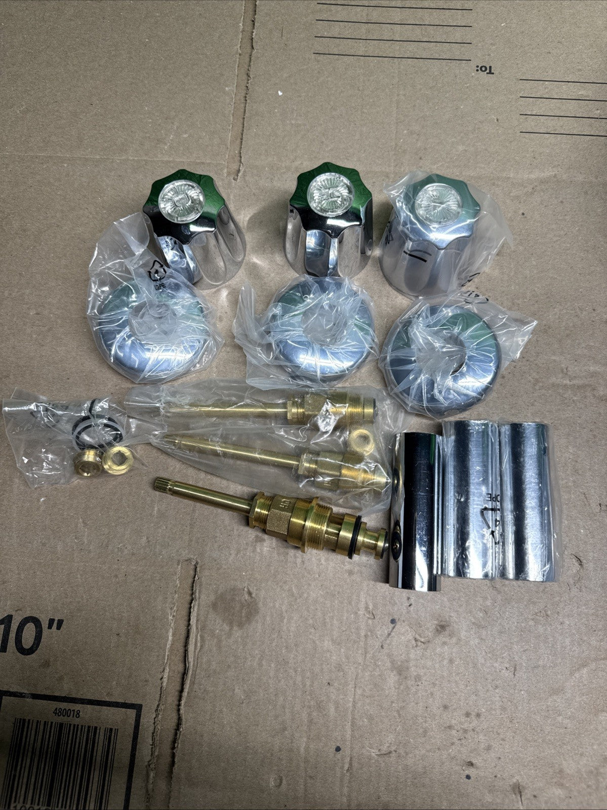 Gerber Tub/Shower 3-Handle Remodeling Kit in Chrome NEW OPEN BOX