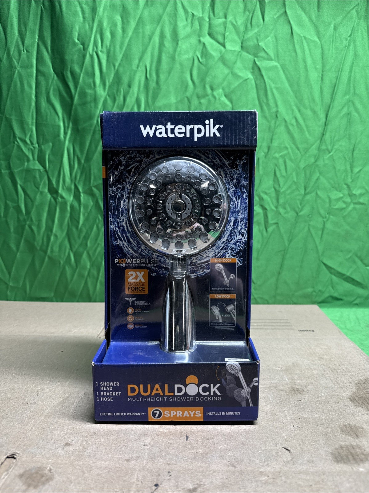 NEW Dualdock Multi-height 7spray wallmount handheld showerhead