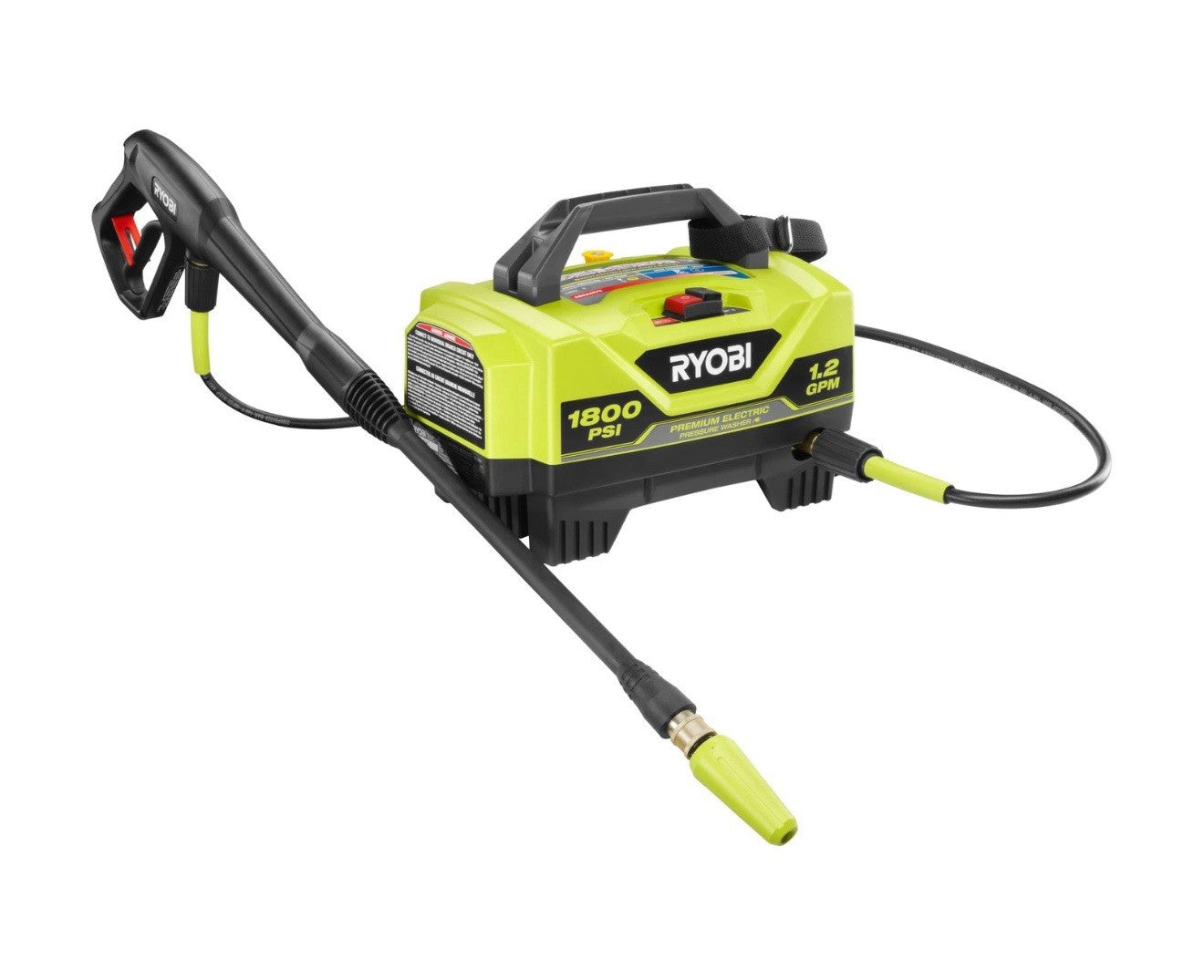 Ryobi 1800 PSI 1.2 GPM Cold Water Electric Pressure Washer RY141802 EXCELLENTCND