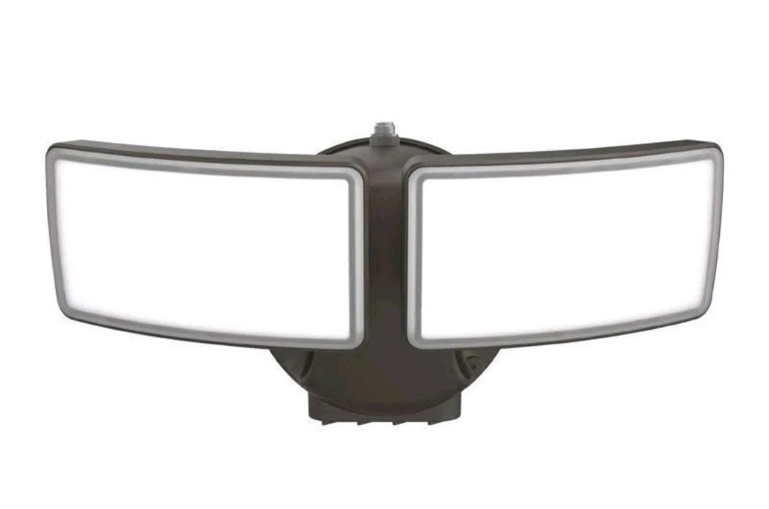 Feit 48-Watt 5000 Lumens Motion-Sensing Hardwired LED Bronze Security Flood L-C3