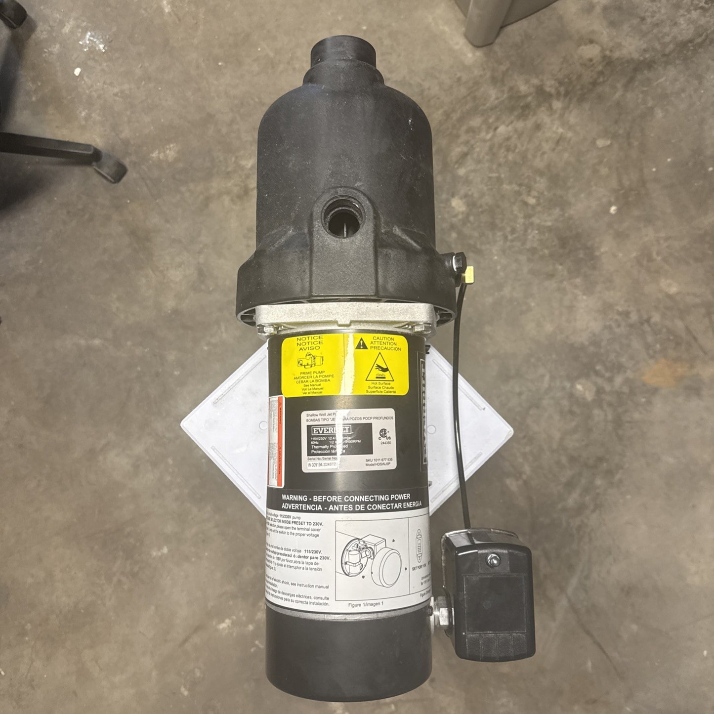 Everbilt 1/2 HP Shallow Well Jet Pump 1011677535