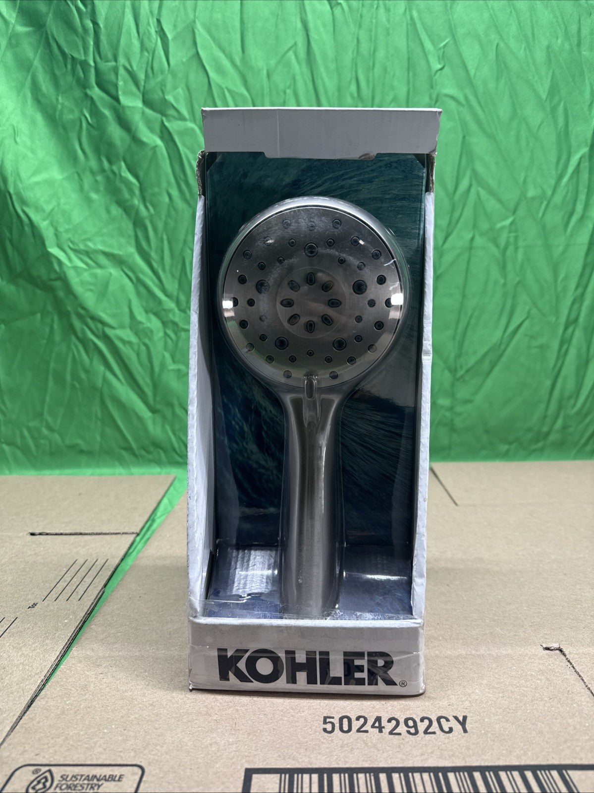 KOHLER “Claro” Multifunction Wall Mount Handheld Shower Head Brushed Nickel