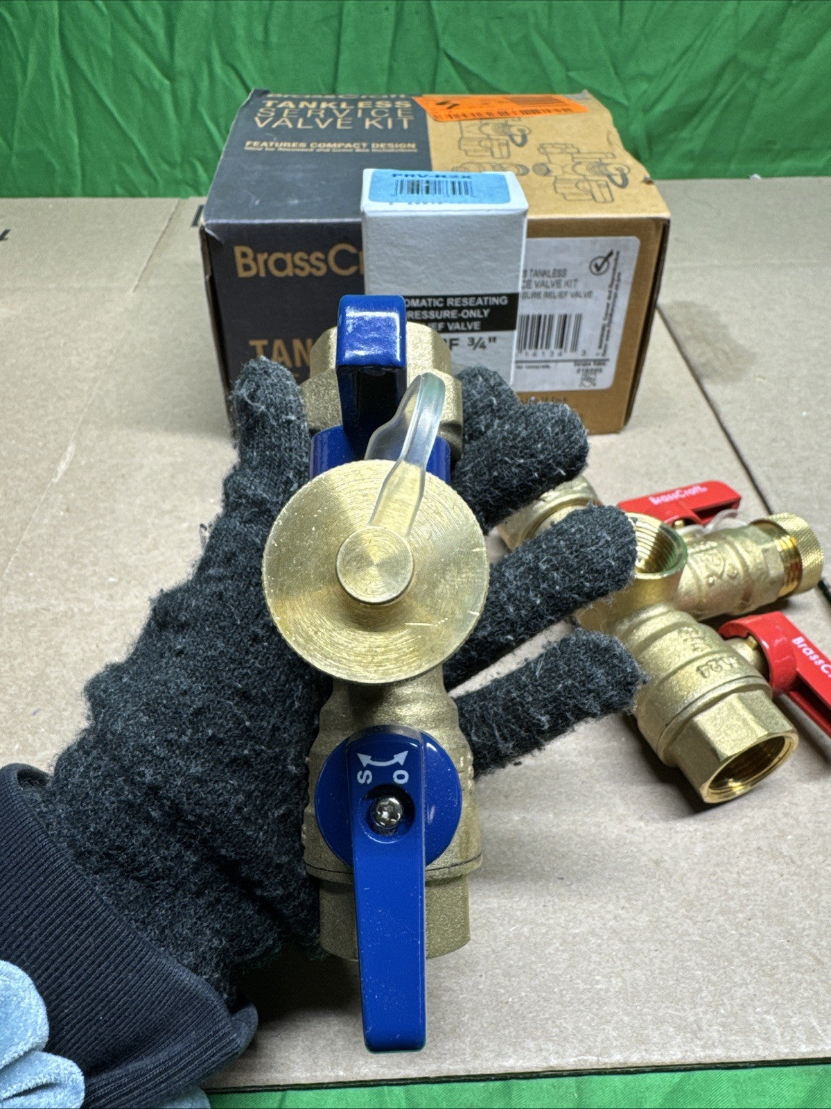 BrassCraft TWV30RX Water Heater Service Valve Kit, New!