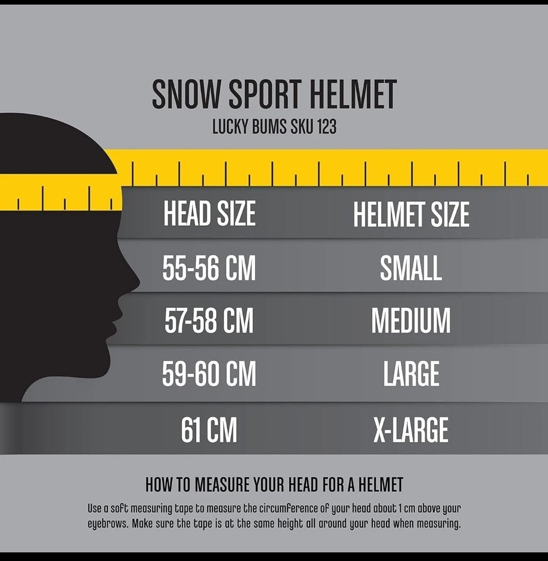 Lucky Bums Snow Sport Helmet, Matte Black, Medium