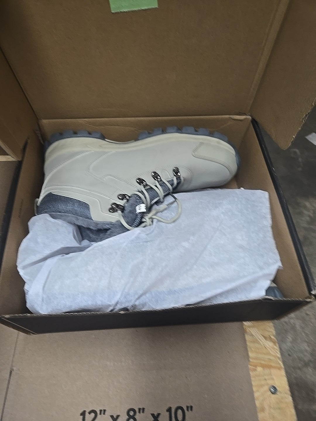 RAX Men's Outdoor Anti-Slip Waterproof Snow Boot with Fur Lined Winter Warm 11.5