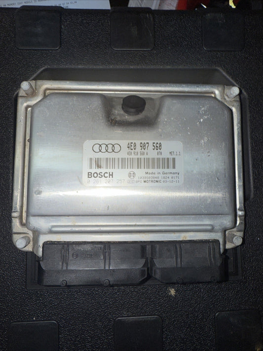ECU ECM COMPUTER Audi A8 2003 03 2004 04 4E0 907 560