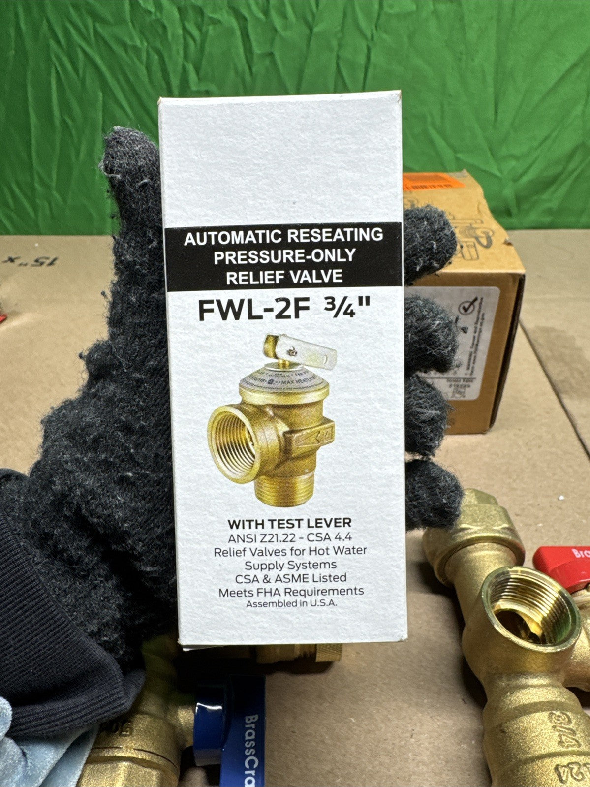 BrassCraft TWV30RX Water Heater Service Valve Kit, New!