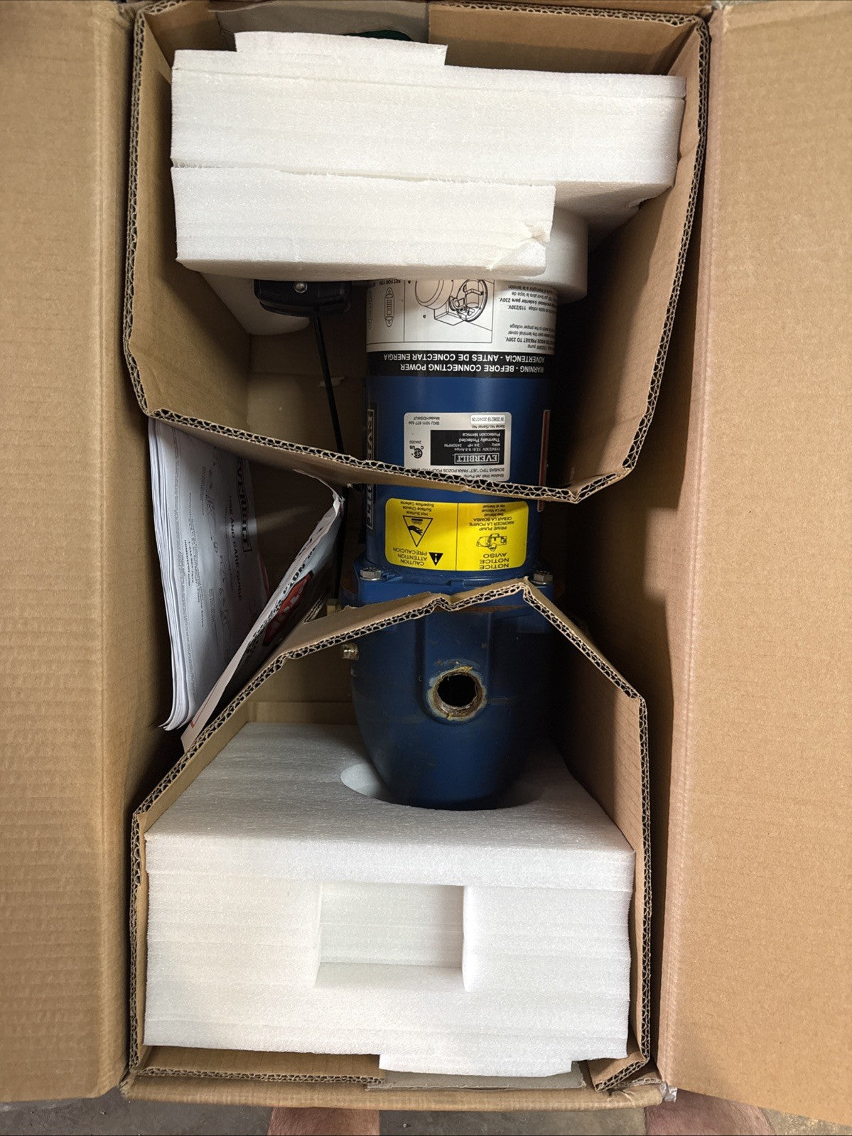 Everbilt 3/4 HP Cast Iron Shallow Well Jet Pump HDSWJ7 as is, *For Parts*