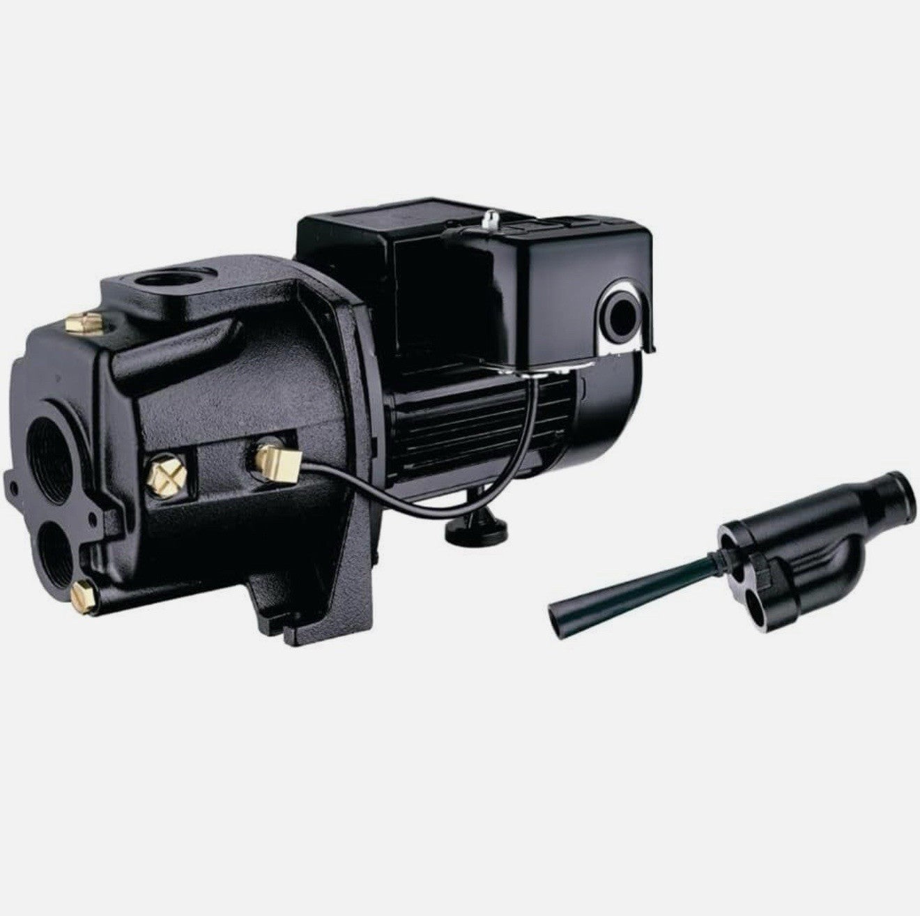 Leo Pump Convertible Well Pump 1 HP : Dual Voltage Motor, Thermal Protection