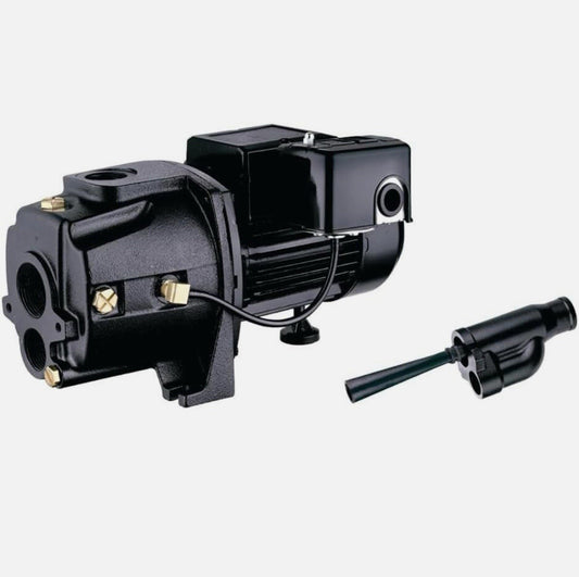 Leo Pump Convertible Well Pump 1 HP : Dual Voltage Motor, Thermal Protection