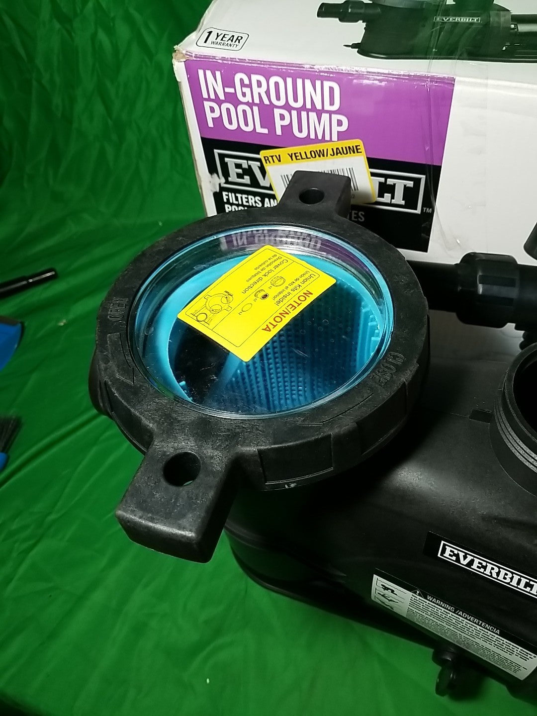Everbilt 1.5 HP 2-Speed Pool Pump 230-Volt SPP15002-2SP *no unions and Basket.