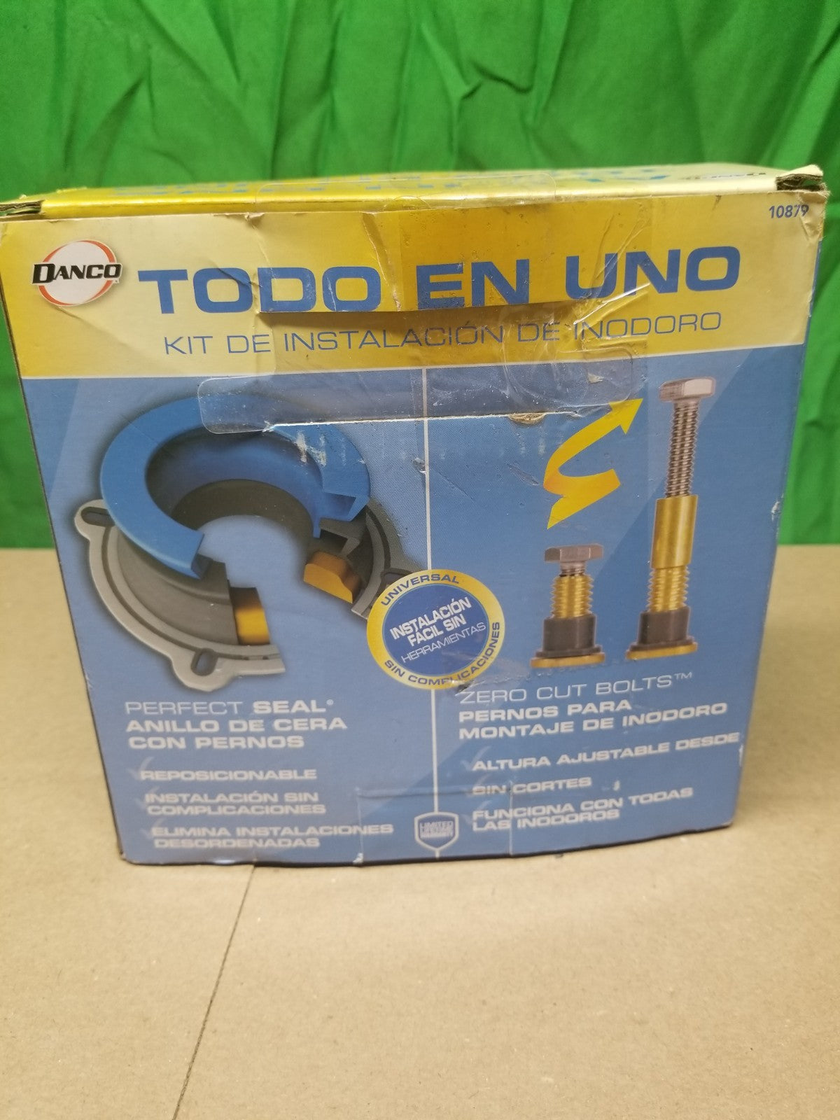 DANCO All-In-One Toilet Installation Kit 10879 Perfect Seal Zero Cut Bolts