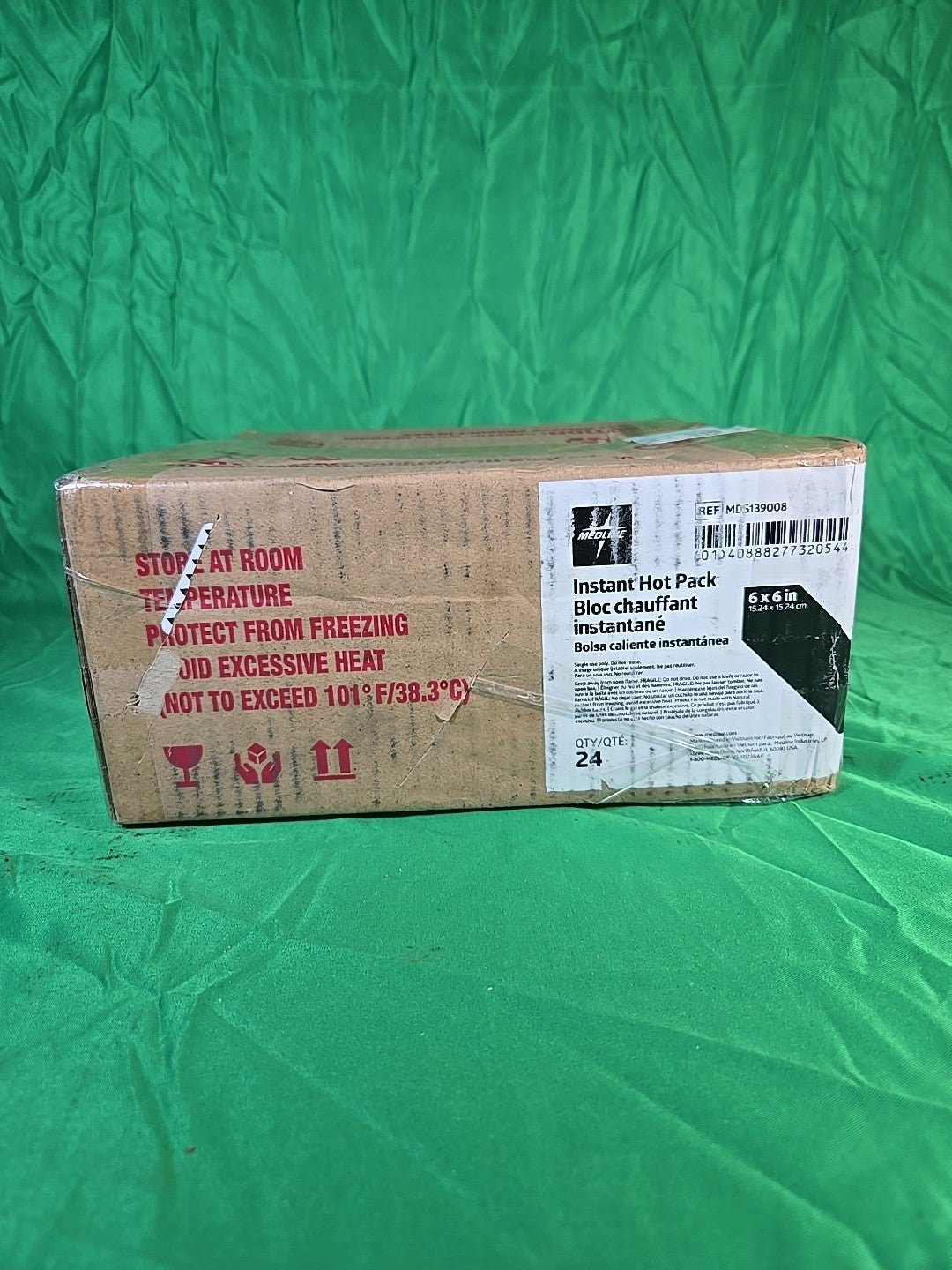 Case of 24 Medline Instant Hot Pack, 6 in. x 6 in.