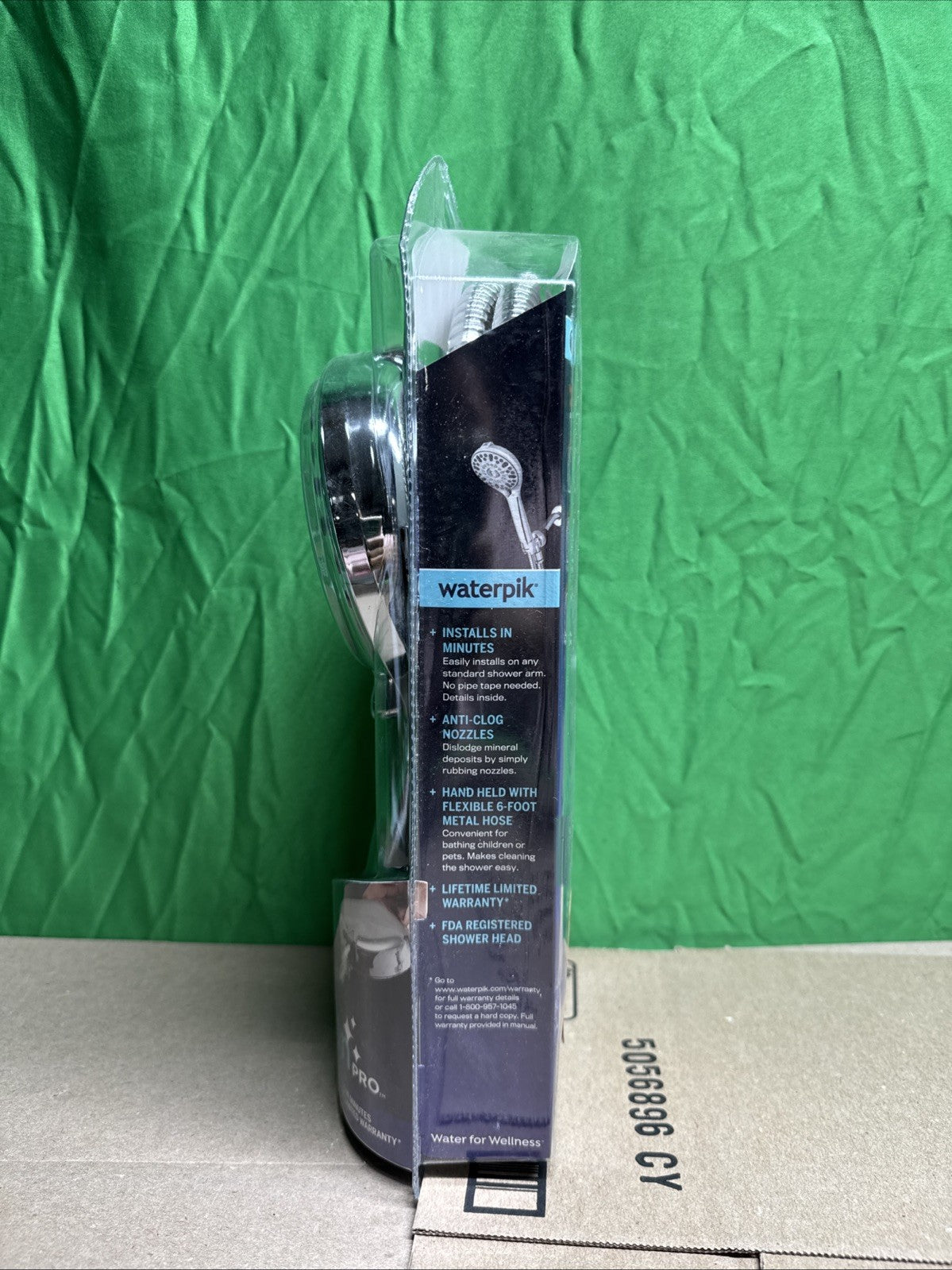 7-Spray Patterns w/ 1.8 GPM 4.75" Wall Mount Adjust Handheld Shower Head, Chrome