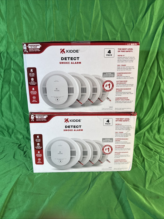 4x Kidde Hardwired Smoke Detector 4 Pack 20SA10