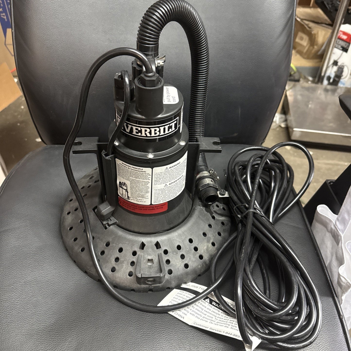 Everbilt Submersible Pool Cover Pump 1/4 Hp HDPCP25 - Tested