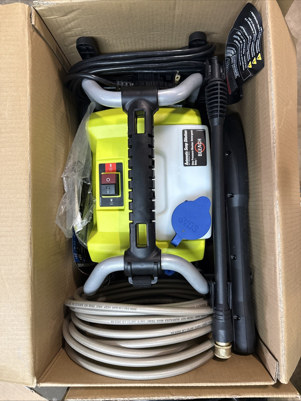 Ryobi 1.2 GPM 1900 PSI Electric Corded Water Pressure Washer Kit RY1419MT UsedGC