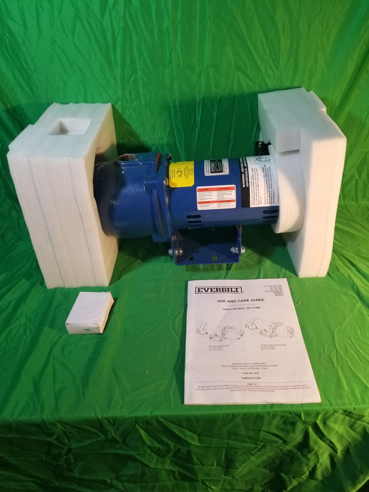 Everbilt 3/4 HP Cast Iron Shallow Well Jet Pump HDSWJ7 as is, *For Parts